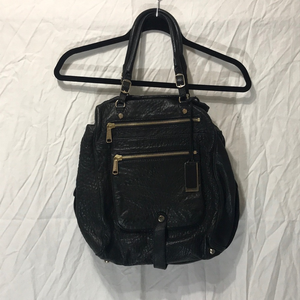 Gryson Mia tote leather black leather work bag